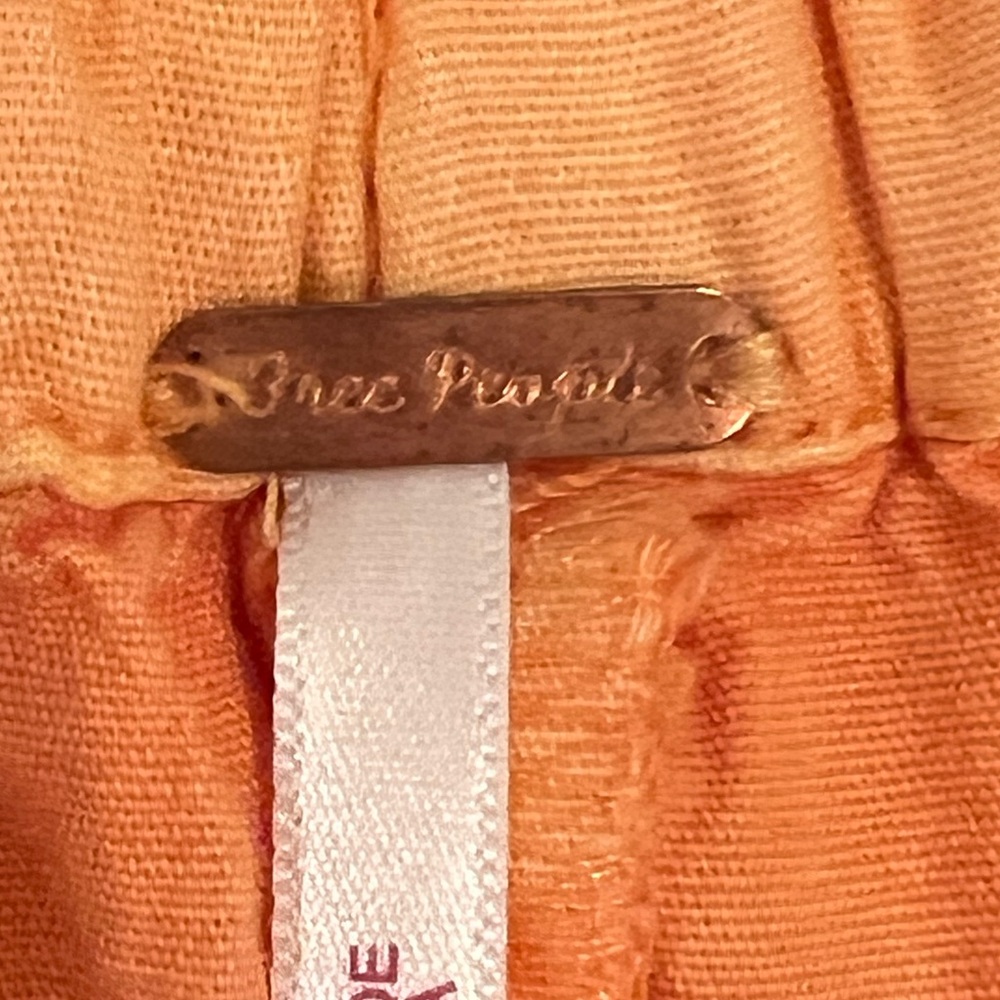 Free People Orange Wide Leg Pants - Picture 14 of 16